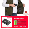 Men's Heated Softshell Vest – Rechargeable Thermal Outdoor Sportswear